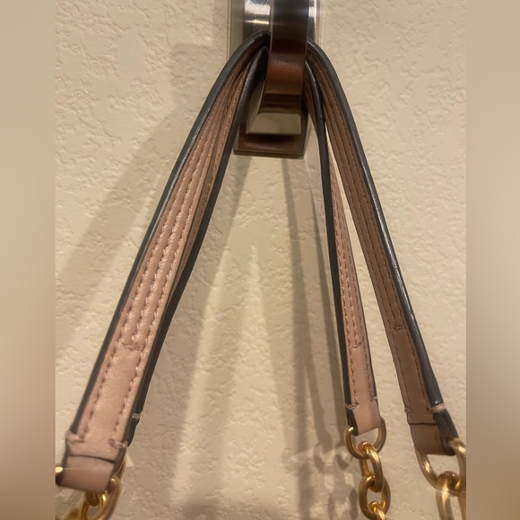 Tory Burch Fleming Triple-Compartment Tote nude pinkish cream color - Picture 4 of 13